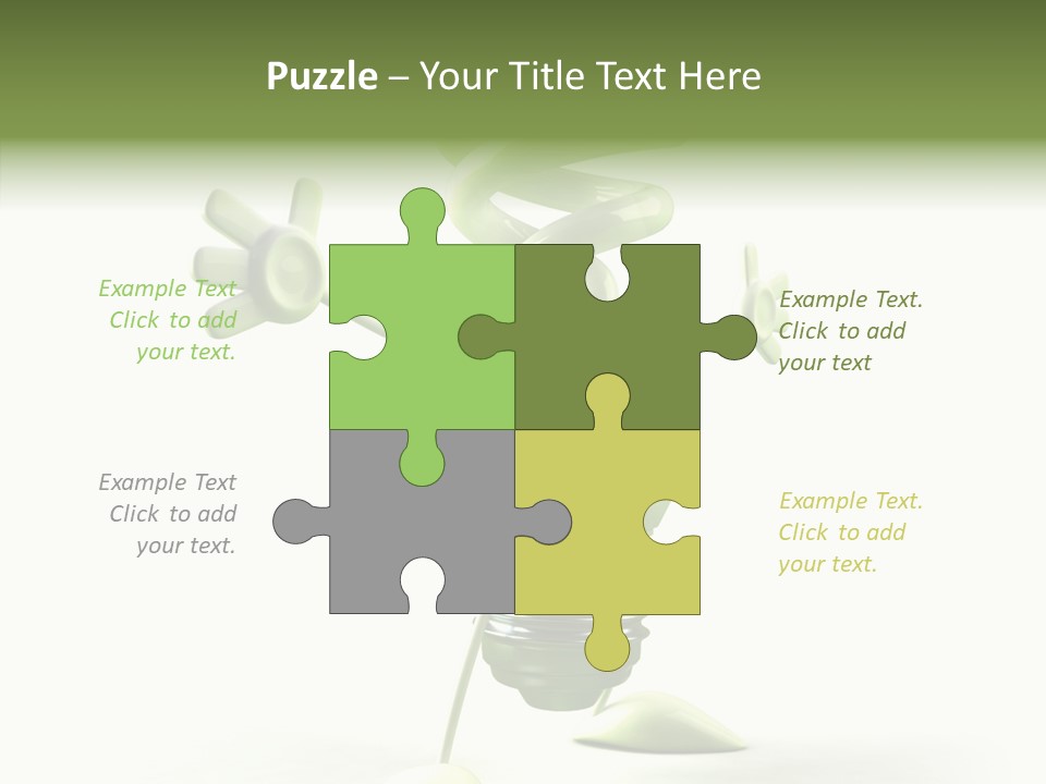 Background Lightbulb Solutions PowerPoint Template