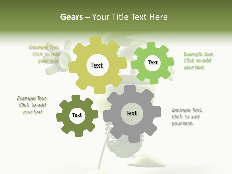 Background Lightbulb Solutions PowerPoint Template