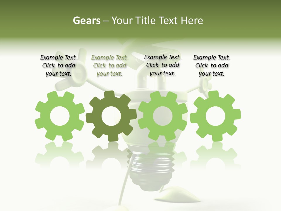 Background Lightbulb Solutions PowerPoint Template