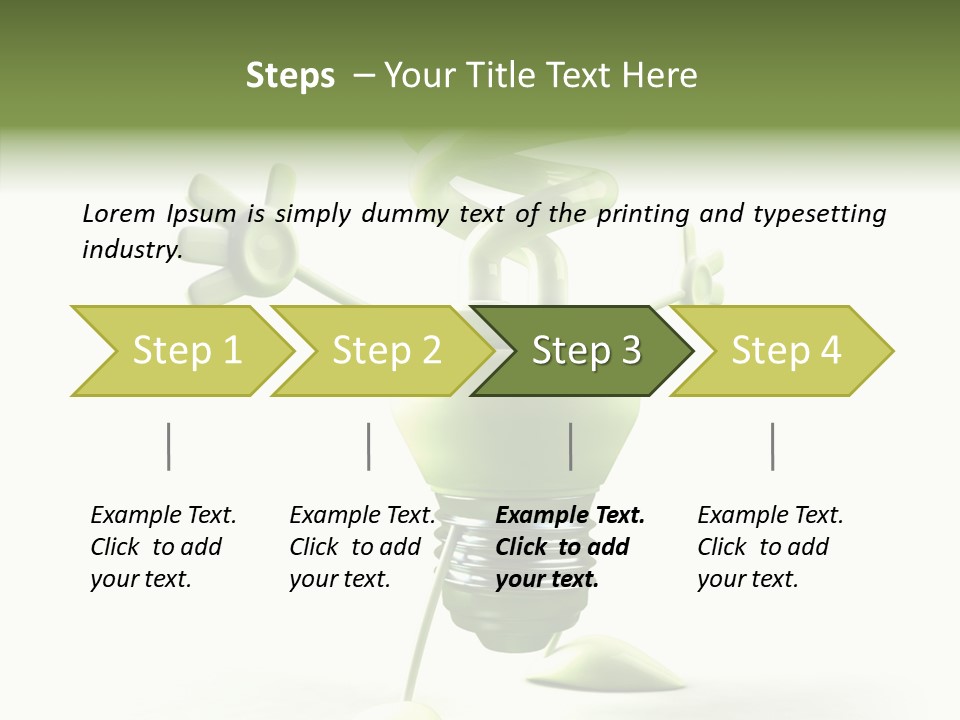Background Lightbulb Solutions PowerPoint Template