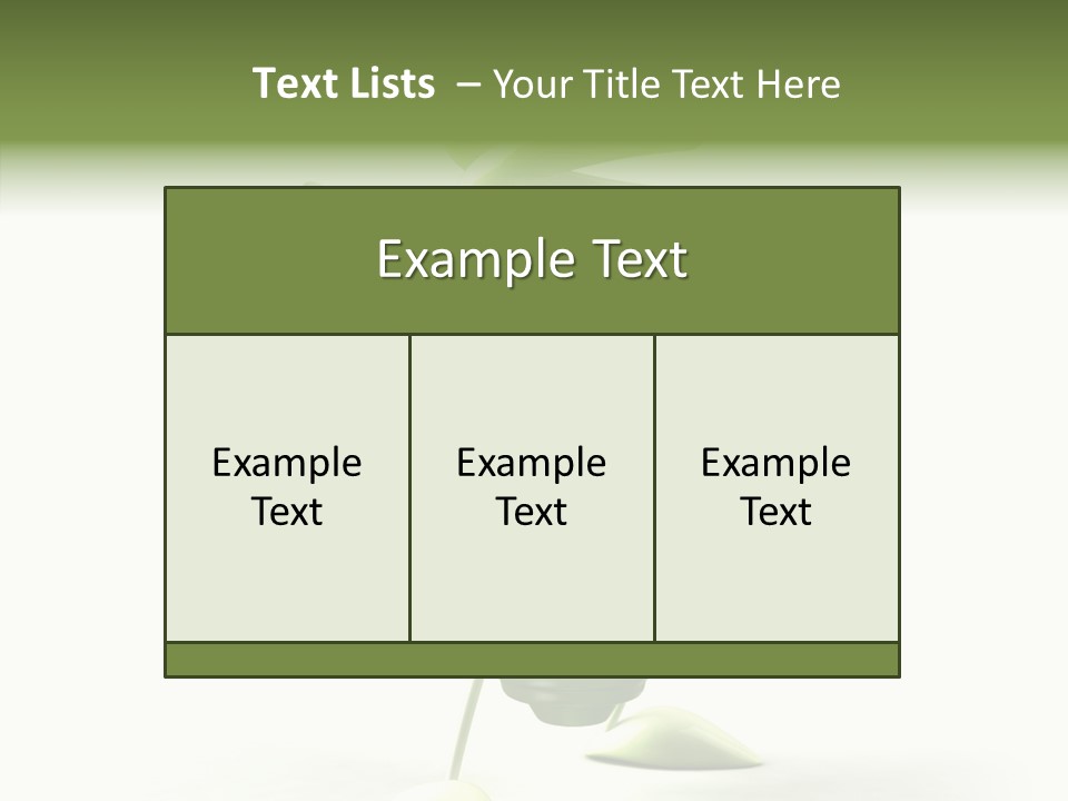 Background Lightbulb Solutions PowerPoint Template