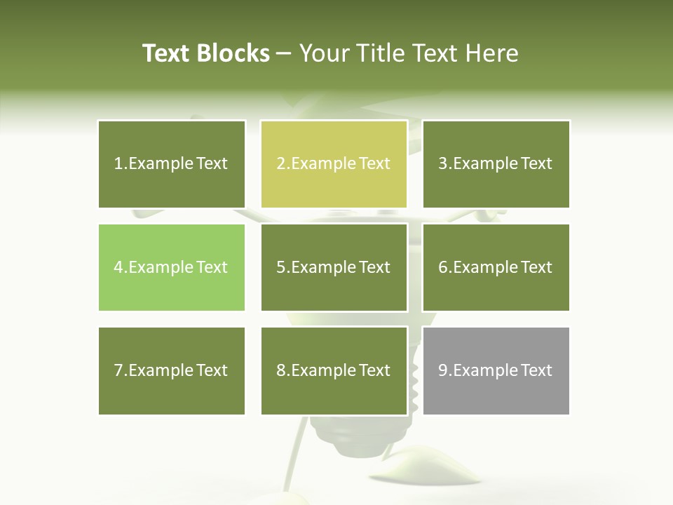 Background Lightbulb Solutions PowerPoint Template