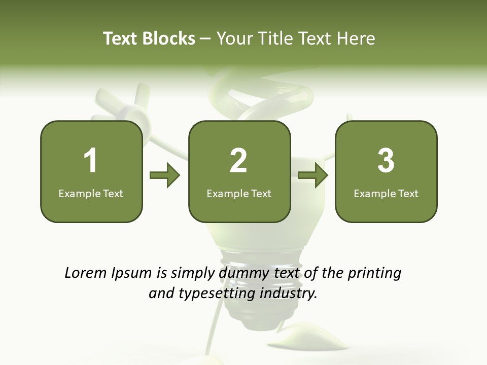 Background Lightbulb Solutions PowerPoint Template