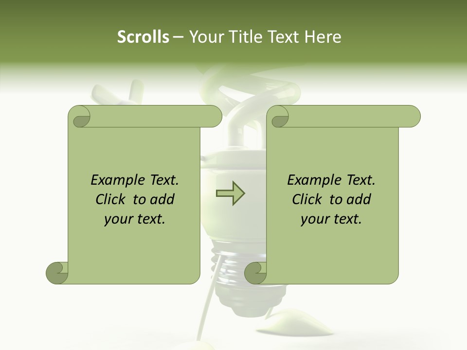 Background Lightbulb Solutions PowerPoint Template