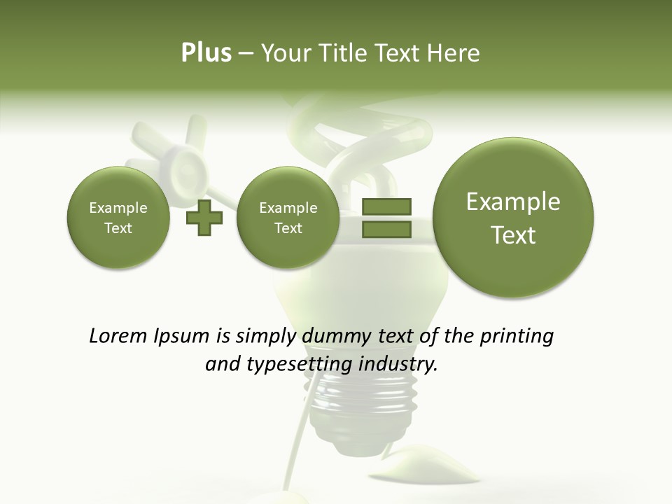 Background Lightbulb Solutions PowerPoint Template