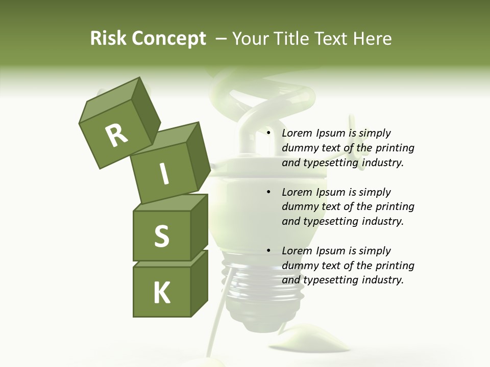 Background Lightbulb Solutions PowerPoint Template