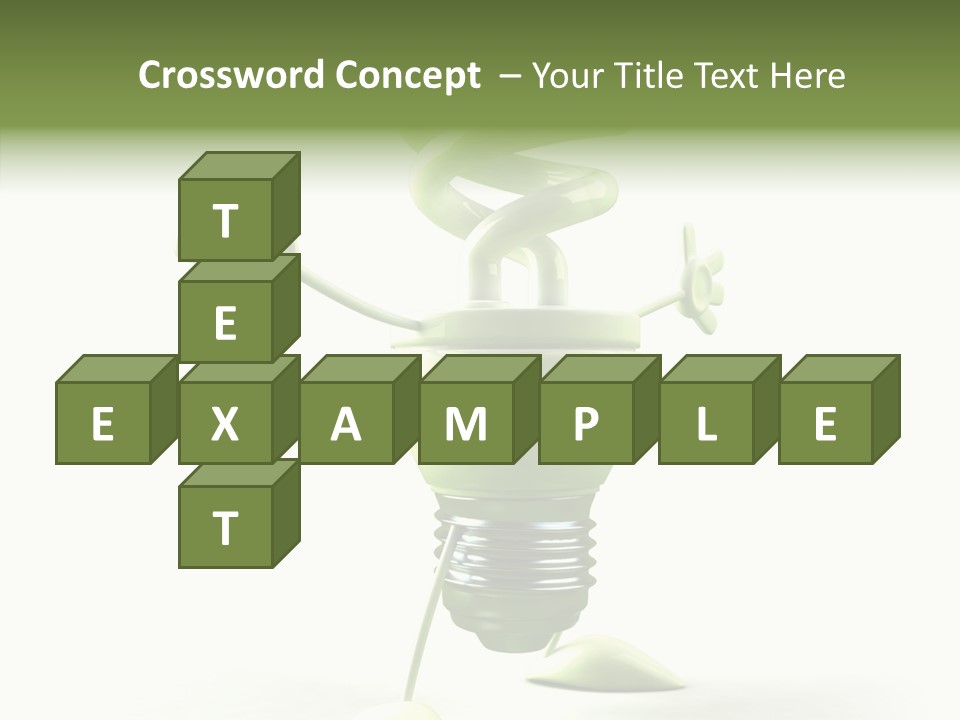 Background Lightbulb Solutions PowerPoint Template