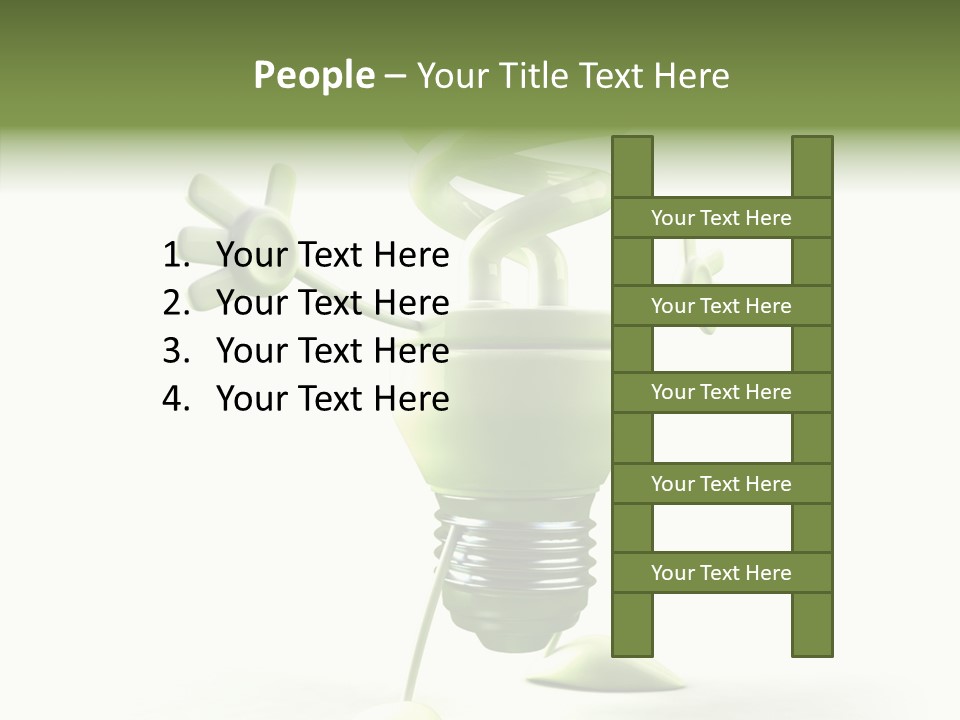 Background Lightbulb Solutions PowerPoint Template