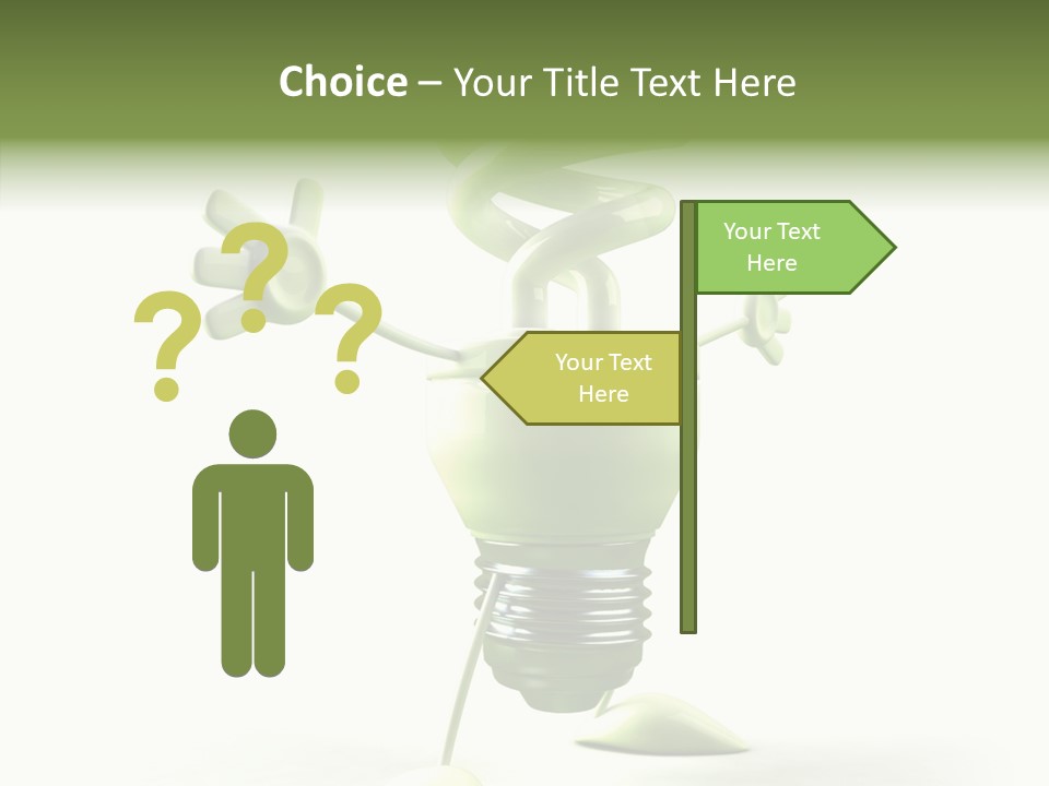 Background Lightbulb Solutions PowerPoint Template