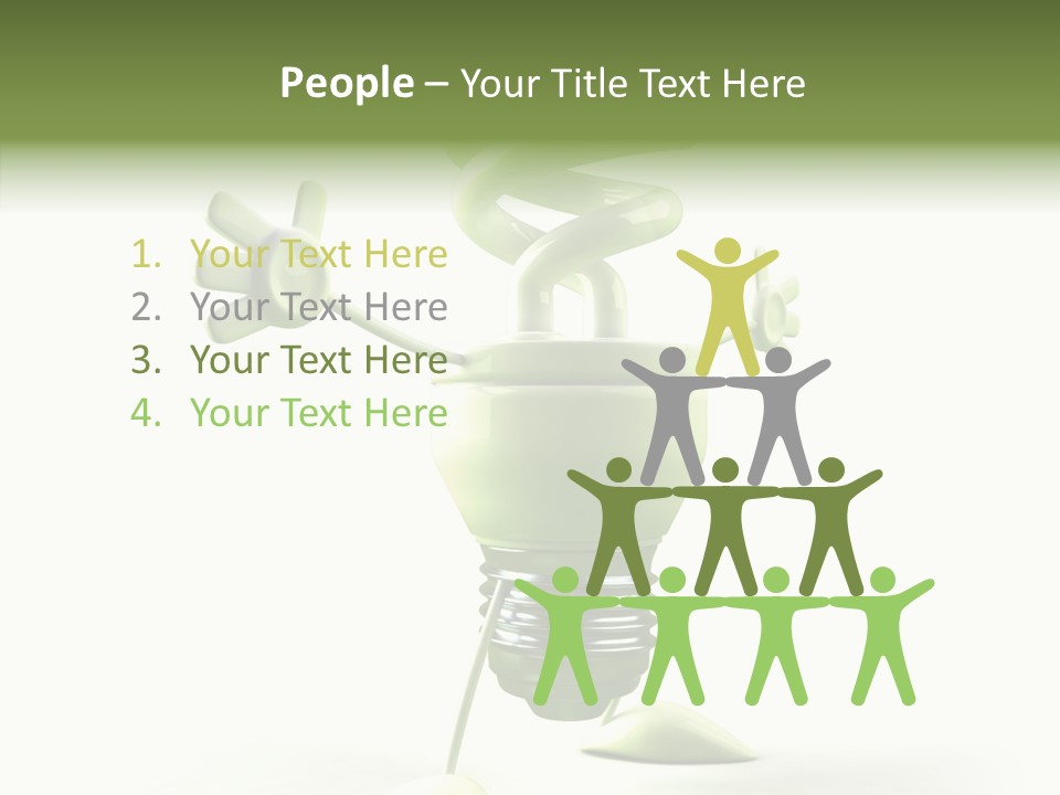 Background Lightbulb Solutions PowerPoint Template