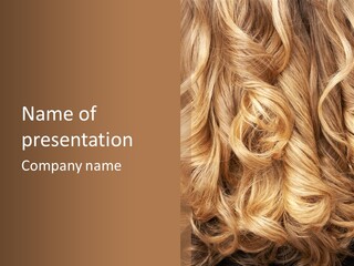 Abstract Blonde Blond PowerPoint Template