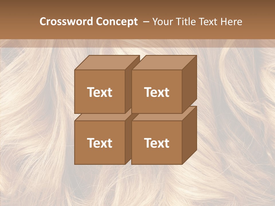 Abstract Blonde Blond PowerPoint Template