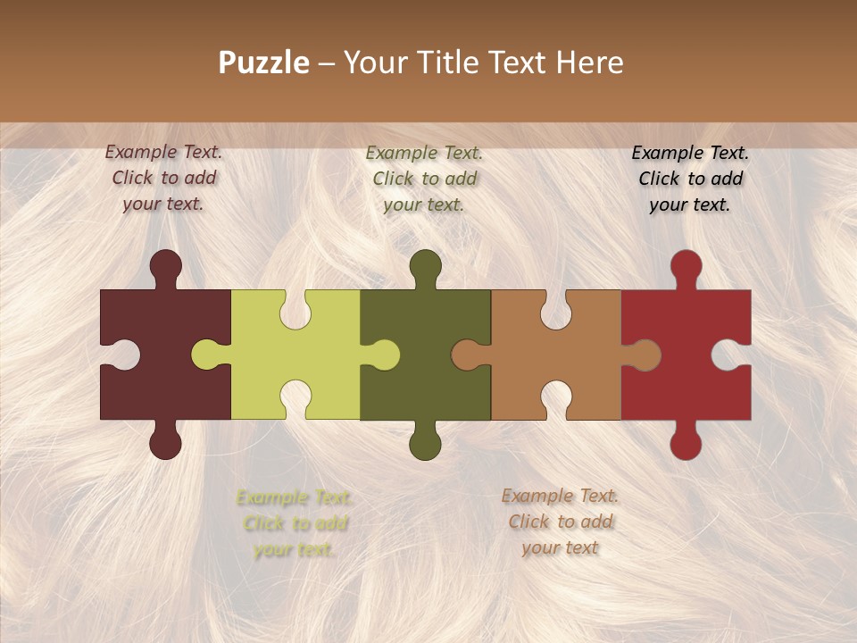 Abstract Blonde Blond PowerPoint Template