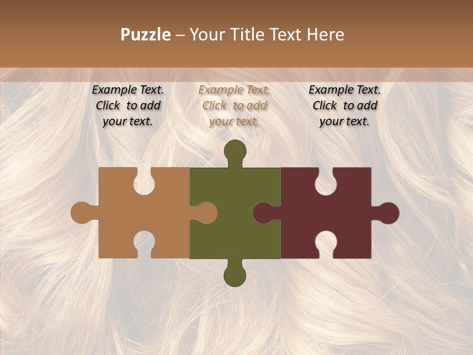 Abstract Blonde Blond PowerPoint Template