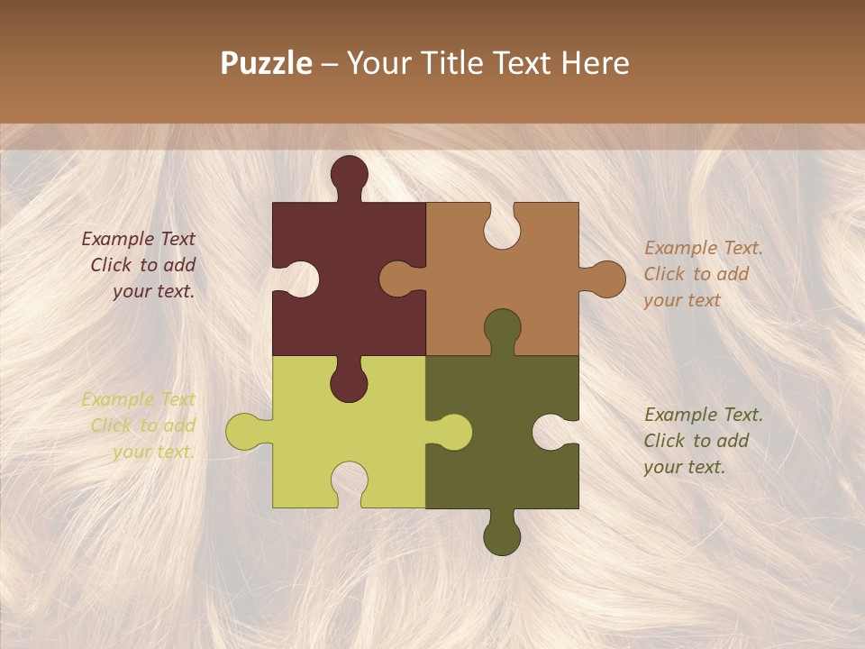 Abstract Blonde Blond PowerPoint Template