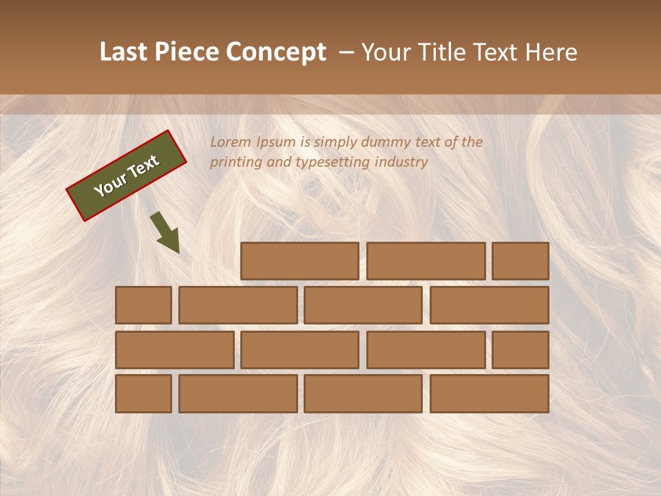 Abstract Blonde Blond PowerPoint Template