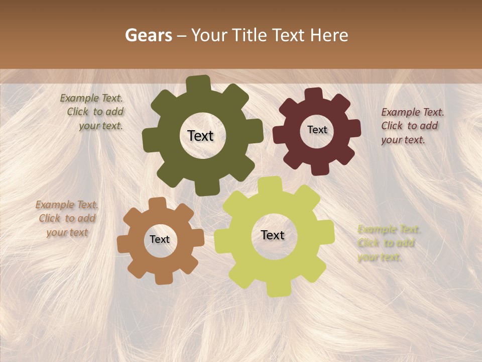 Abstract Blonde Blond PowerPoint Template