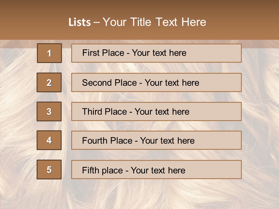 Abstract Blonde Blond PowerPoint Template