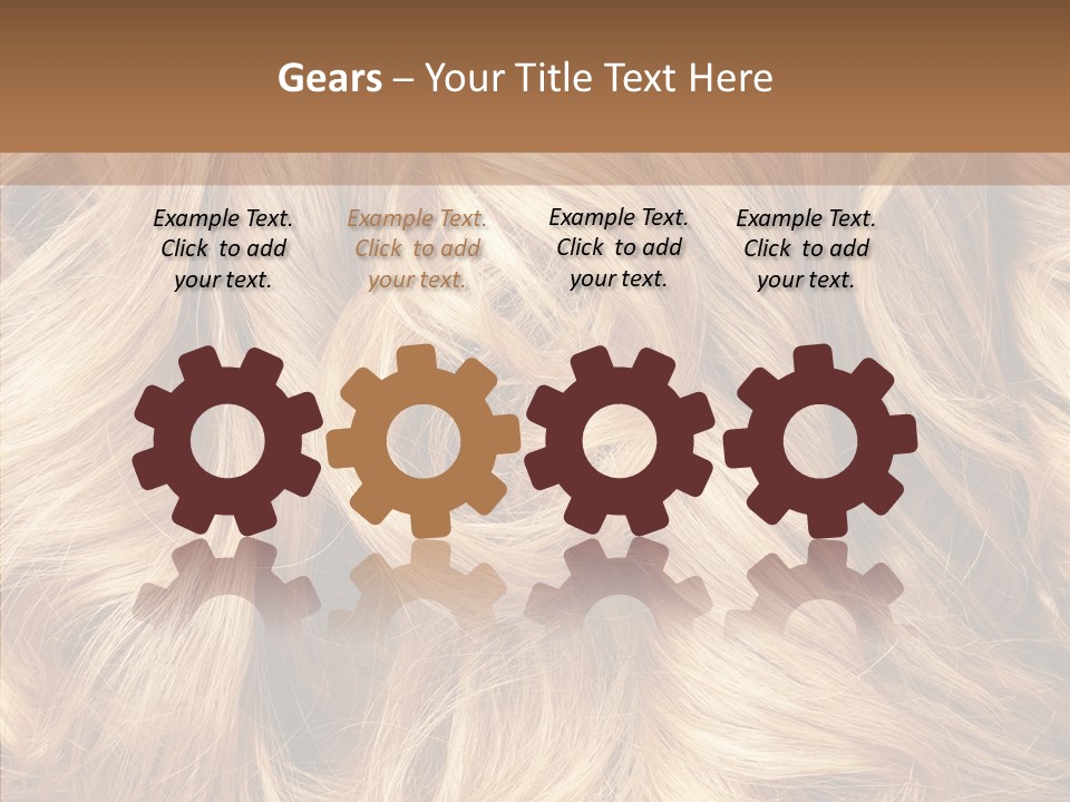 Abstract Blonde Blond PowerPoint Template