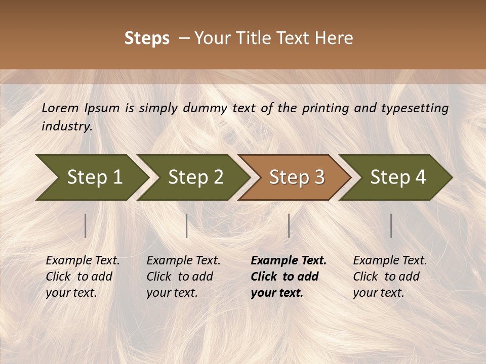 Abstract Blonde Blond PowerPoint Template