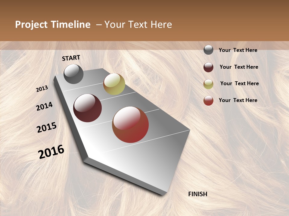Abstract Blonde Blond PowerPoint Template