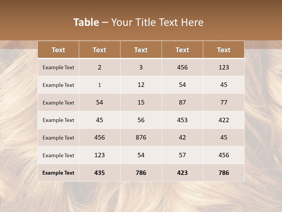 Abstract Blonde Blond PowerPoint Template