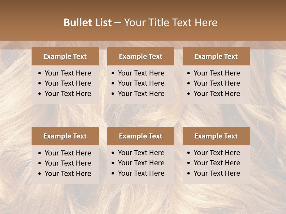 Abstract Blonde Blond PowerPoint Template