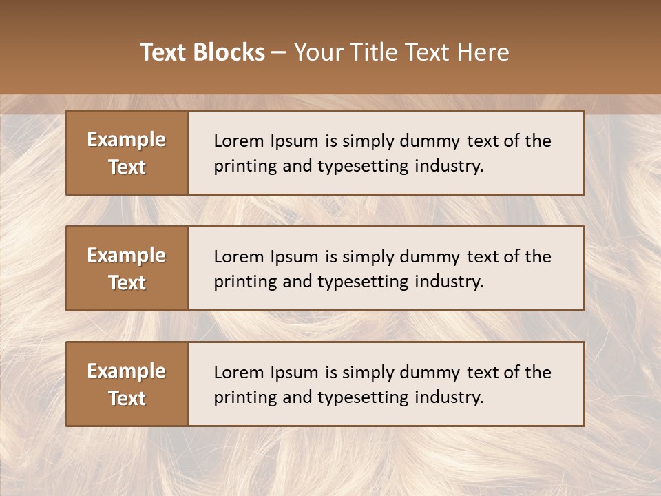 Abstract Blonde Blond PowerPoint Template