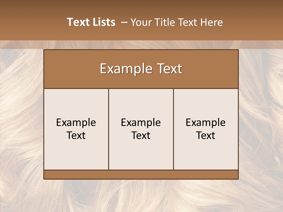 Abstract Blonde Blond PowerPoint Template