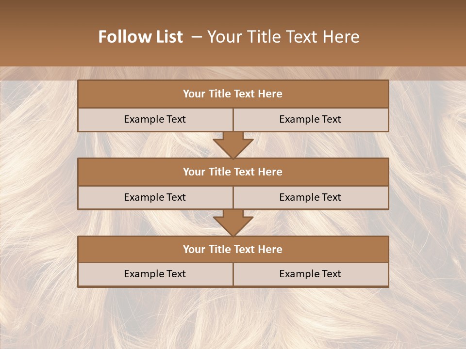 Abstract Blonde Blond PowerPoint Template