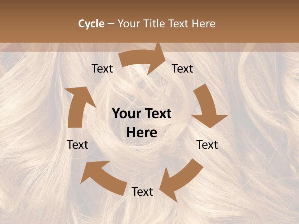 Abstract Blonde Blond PowerPoint Template