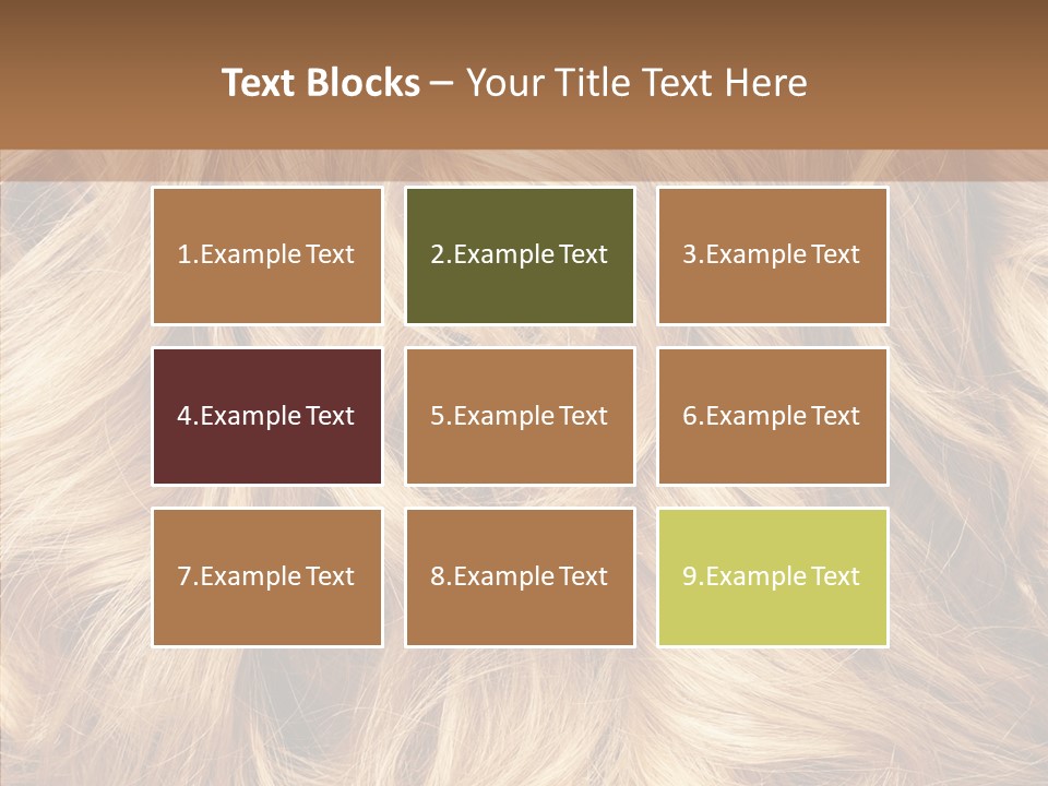 Abstract Blonde Blond PowerPoint Template