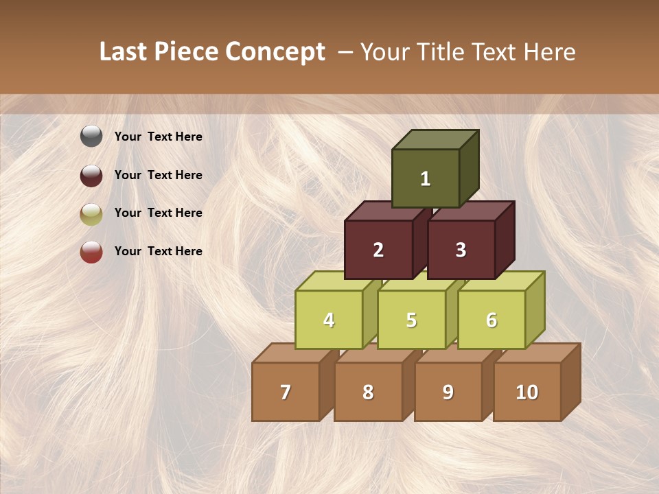 Abstract Blonde Blond PowerPoint Template