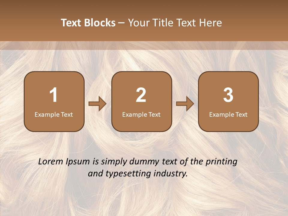 Abstract Blonde Blond PowerPoint Template