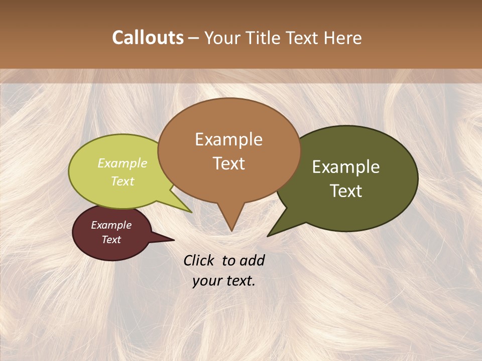 Abstract Blonde Blond PowerPoint Template