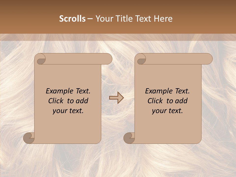 Abstract Blonde Blond PowerPoint Template
