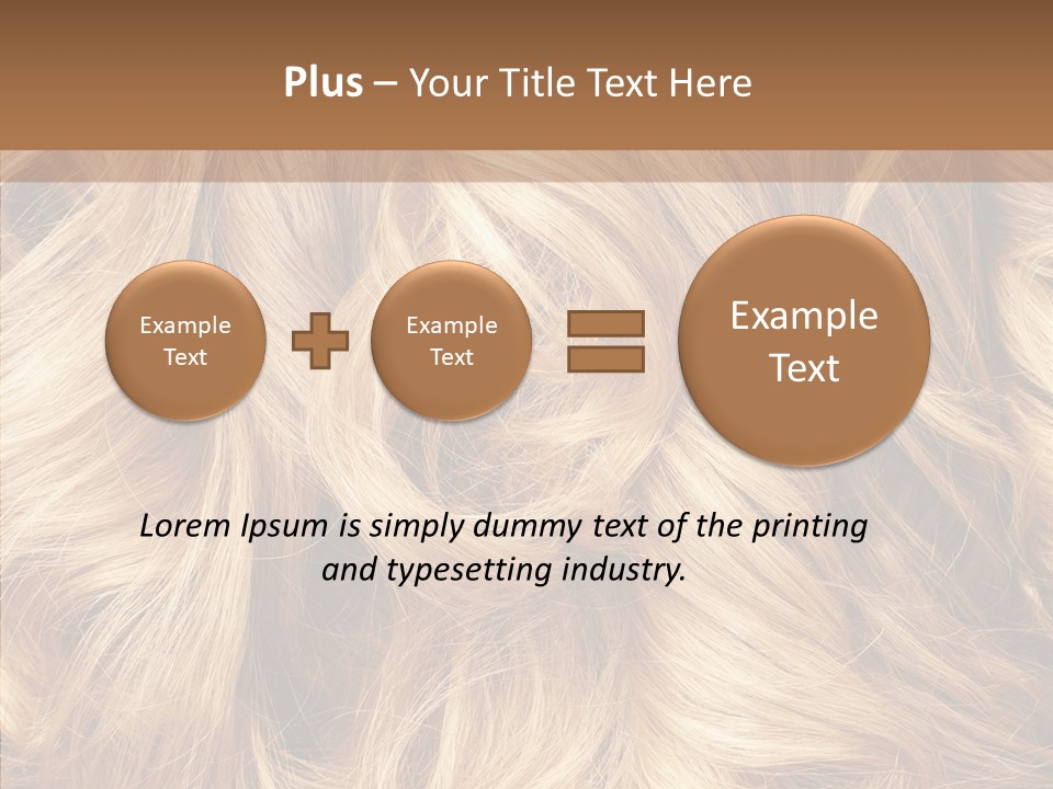 Abstract Blonde Blond PowerPoint Template