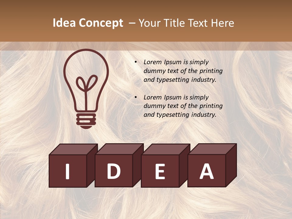 Abstract Blonde Blond PowerPoint Template