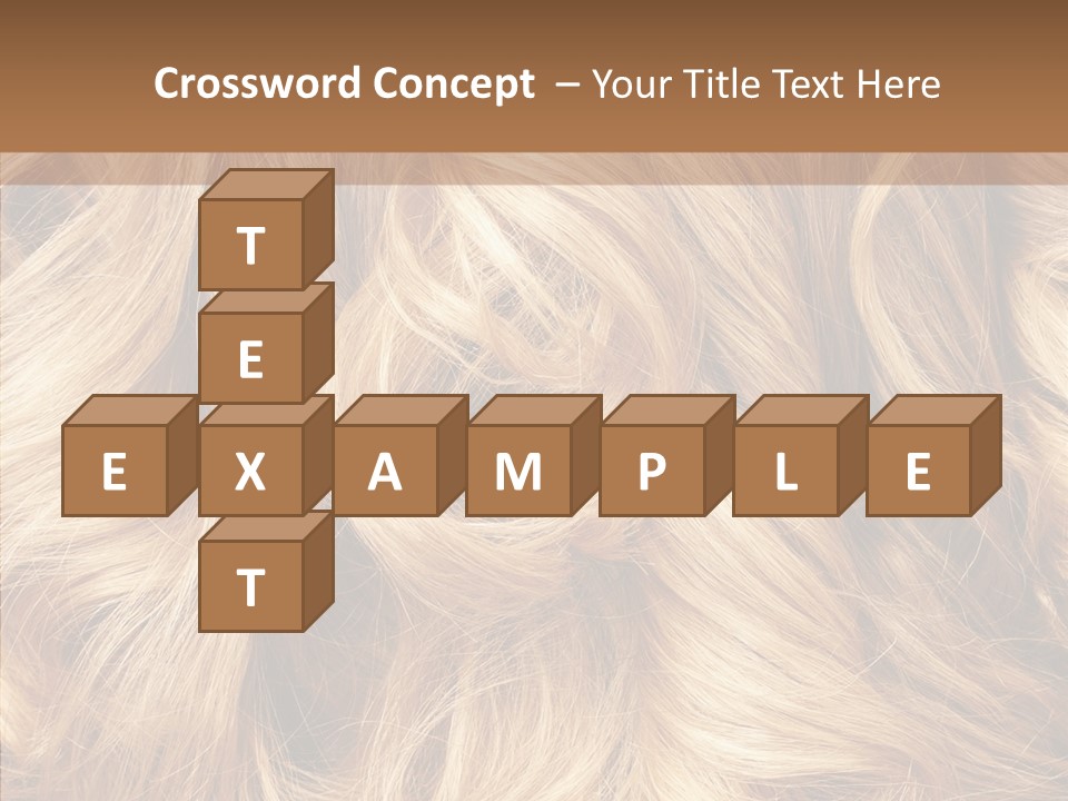 Abstract Blonde Blond PowerPoint Template