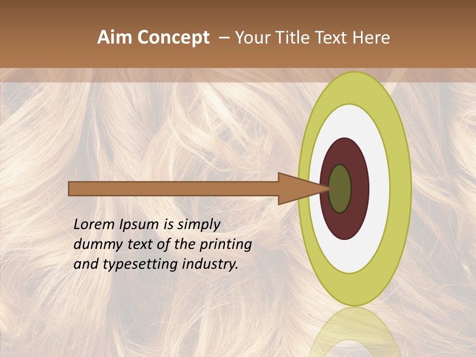 Abstract Blonde Blond PowerPoint Template