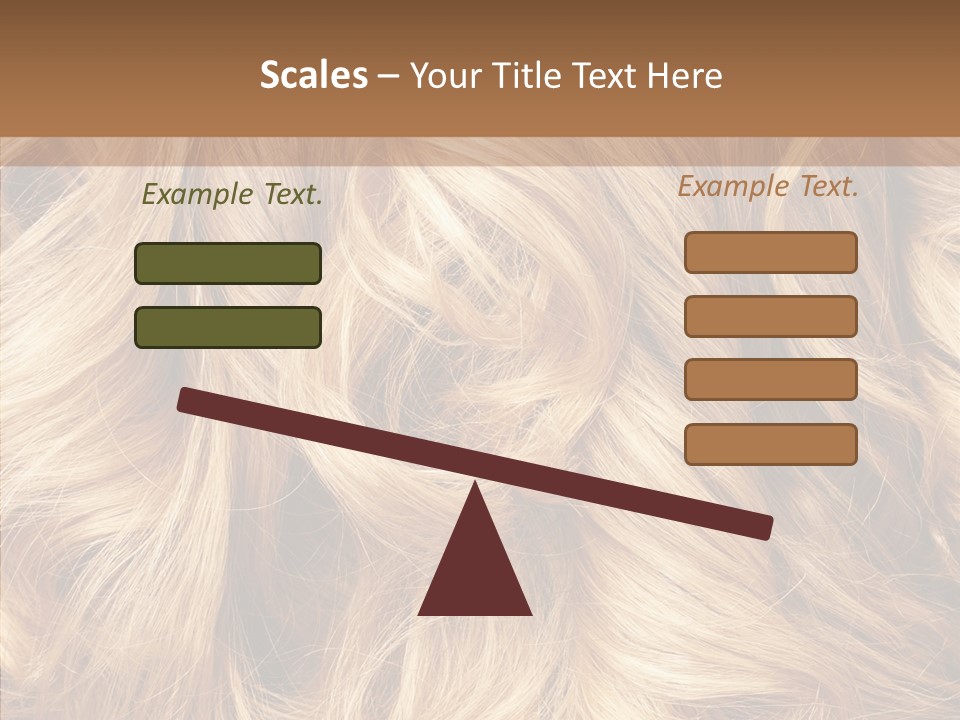 Abstract Blonde Blond PowerPoint Template