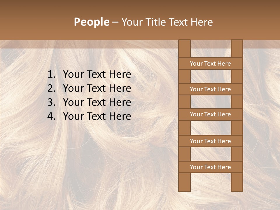 Abstract Blonde Blond PowerPoint Template