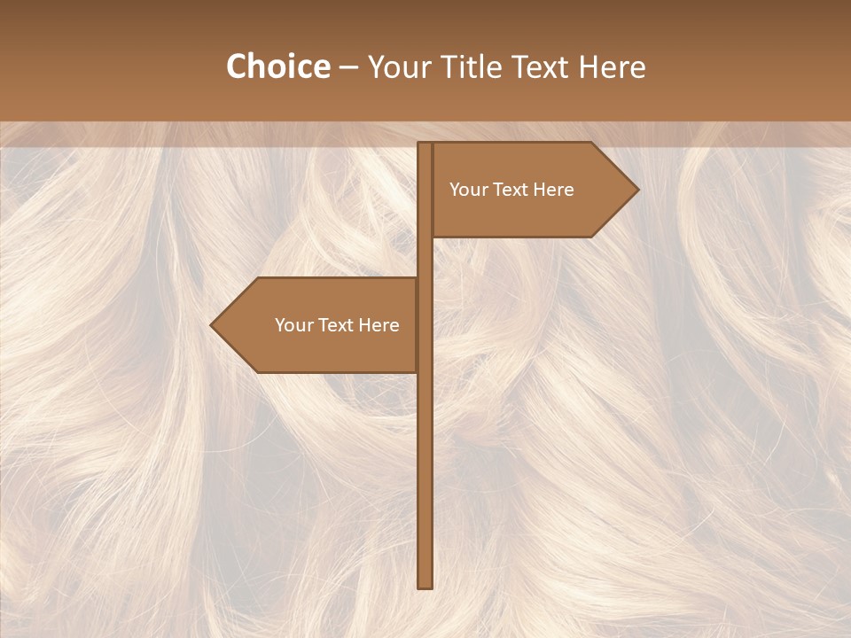 Abstract Blonde Blond PowerPoint Template