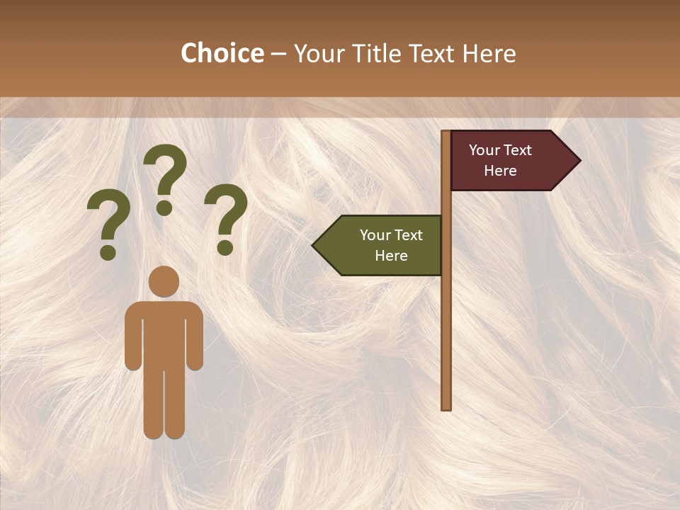 Abstract Blonde Blond PowerPoint Template