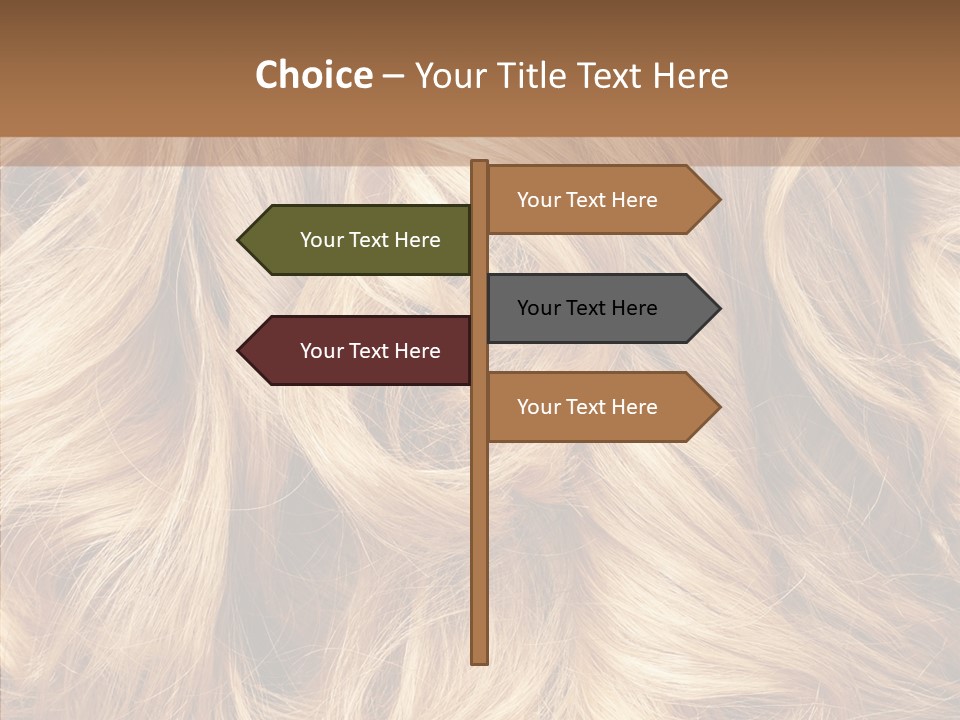 Abstract Blonde Blond PowerPoint Template