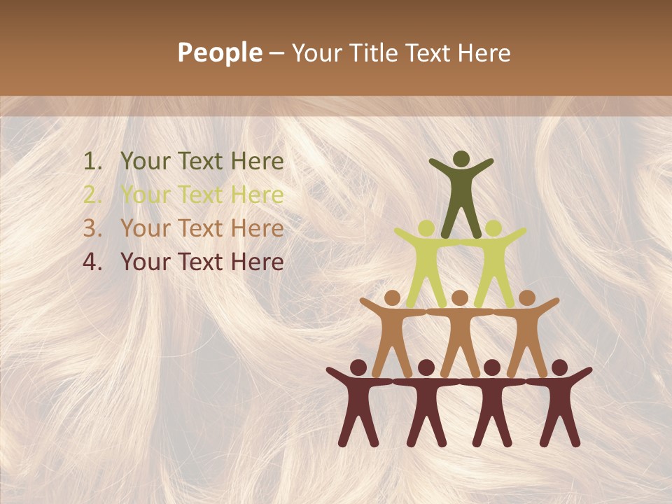 Abstract Blonde Blond PowerPoint Template