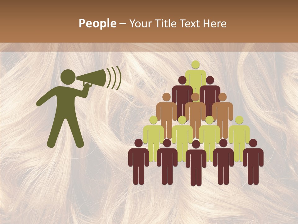 Abstract Blonde Blond PowerPoint Template