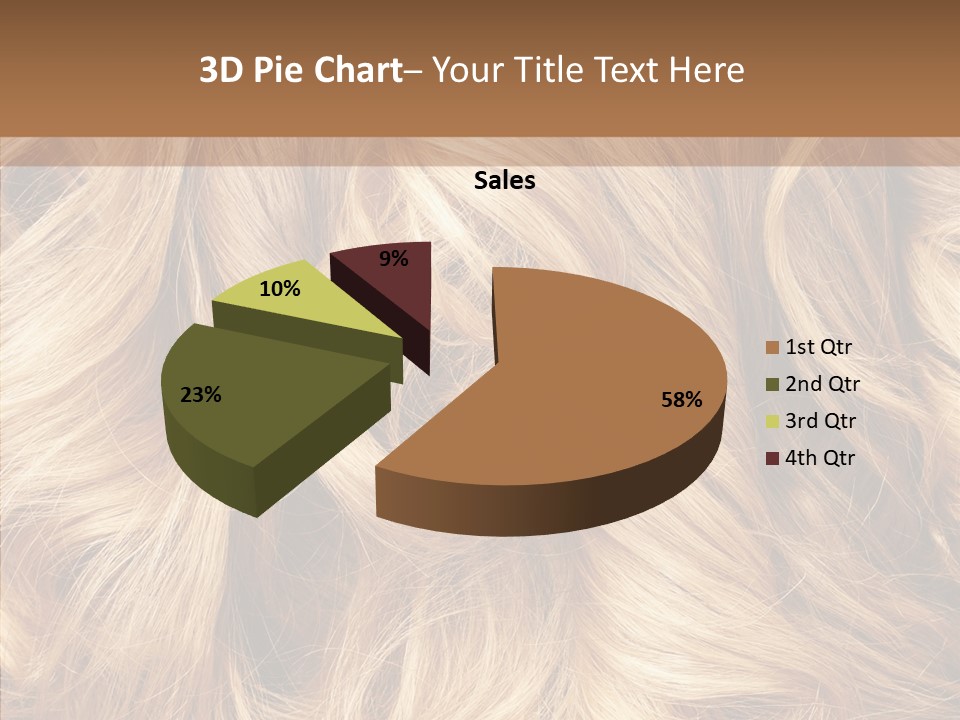 Abstract Blonde Blond PowerPoint Template