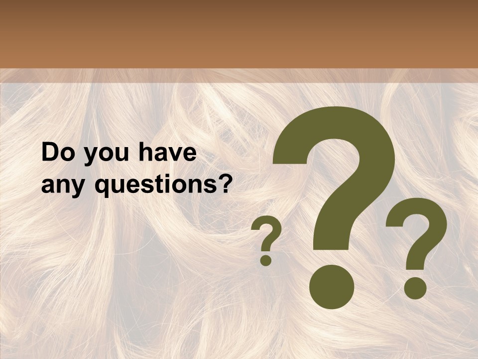 Abstract Blonde Blond PowerPoint Template