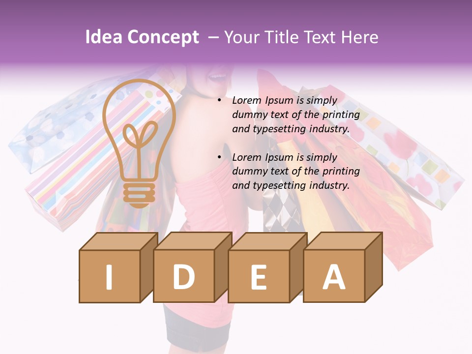 Happy Retail Lifestyle PowerPoint Template